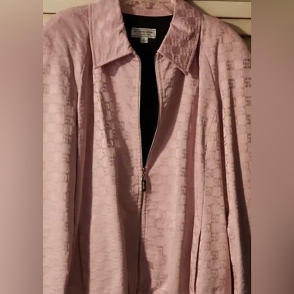 St. John Jackets & Blazers - St. John Sport Monogram Jacket Pink Purple  Zip Up